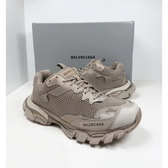 Size 45EU/12US - Balenciaga Track.3 Sneaker Dark Beige⌛️NEW/RETAIL $1K!
